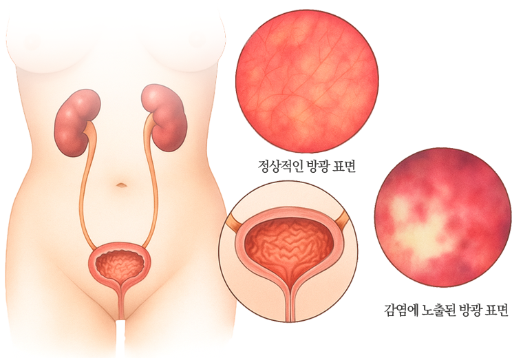 방광 단면도