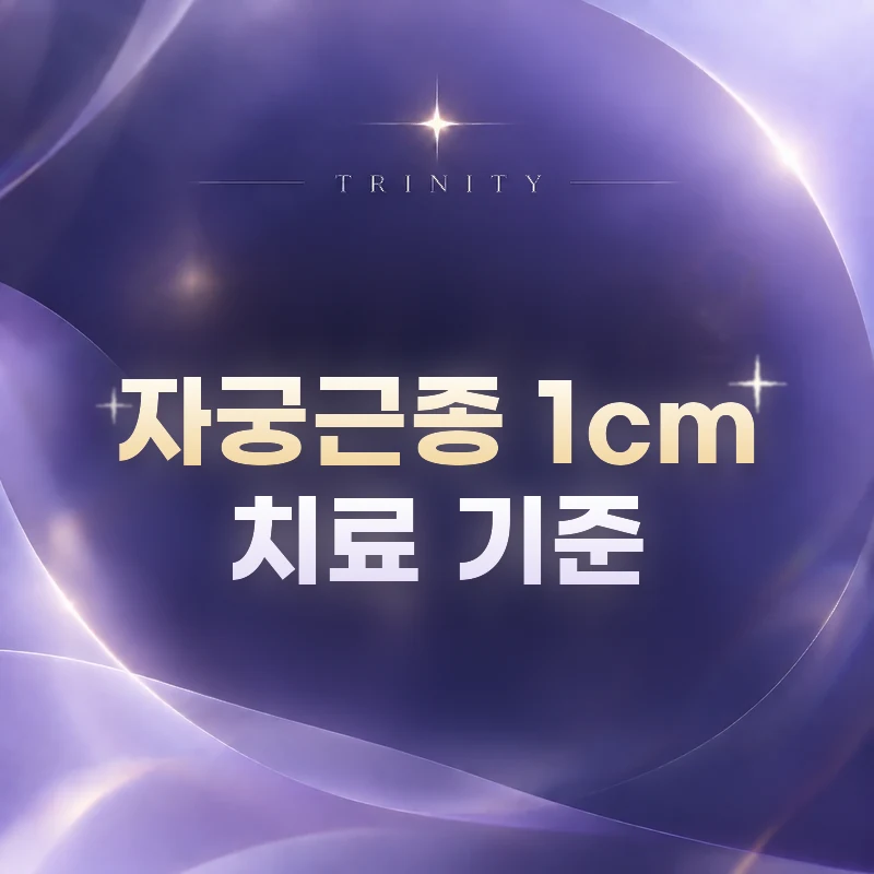 자궁근종 1cm 치료 기준 | 자궁근종 1cm, 치료는 언제 검토하나요?