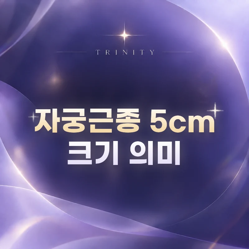 자궁근종 5cm 크기 의미 | 자궁근종 5cm는 어느 정도 크기인가요?