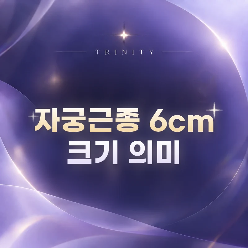 자궁근종 6cm 크기 의미 | 자궁근종 6cm는 어느 정도 크기인가요?