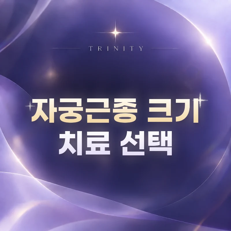 자궁근종 크기 치료 선택 | 크기별 치료 비교