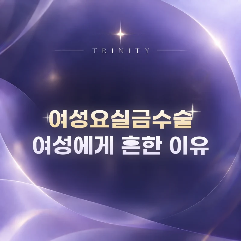 여성요실금수술 여성에게 흔한 이유 | 출산·갱년기 이후 골반저 약화