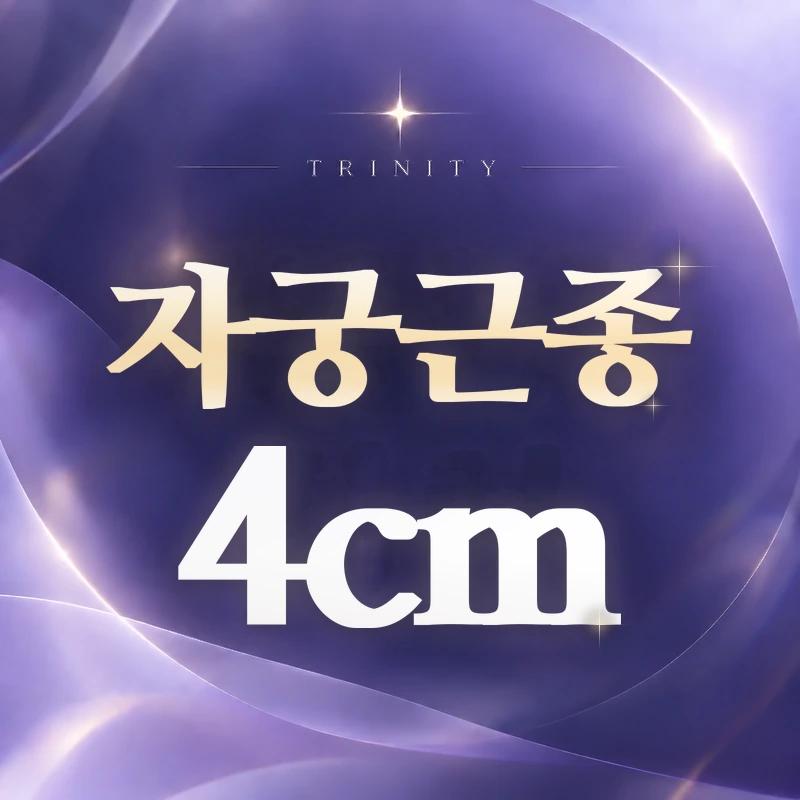 자궁근종 4cm | 생리과다·생리통과의 관계