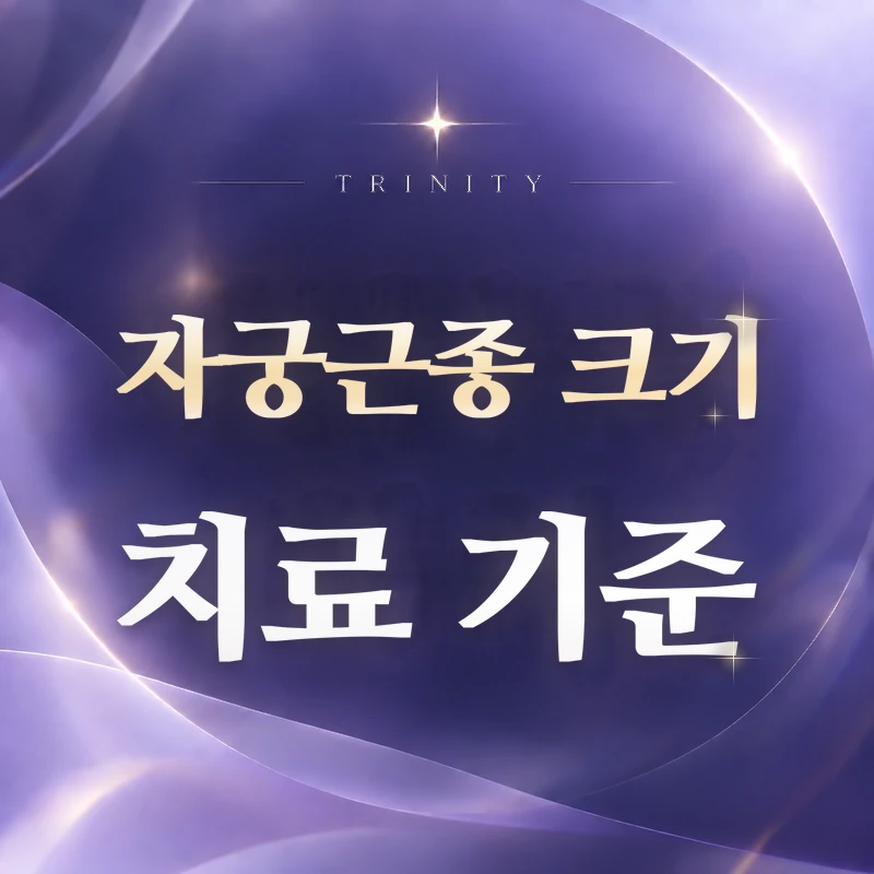 자궁근종 크기 치료 기준 | 크기보다 함께 보는 다섯 가지