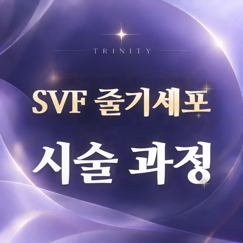 SVF 줄기세포 시술 과정 | 진료부터 정맥주사까지