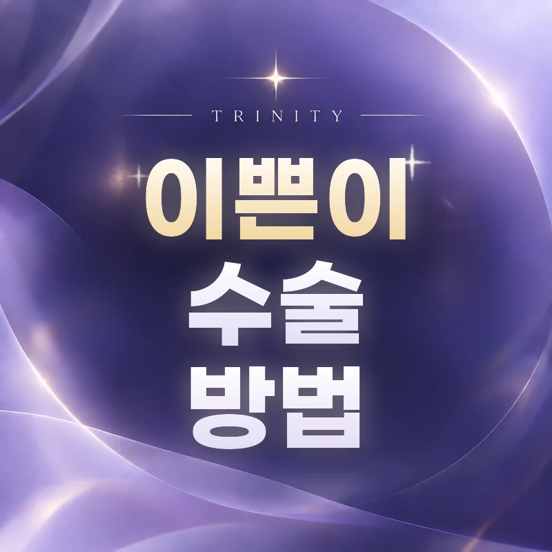 이쁜이수술 방법
