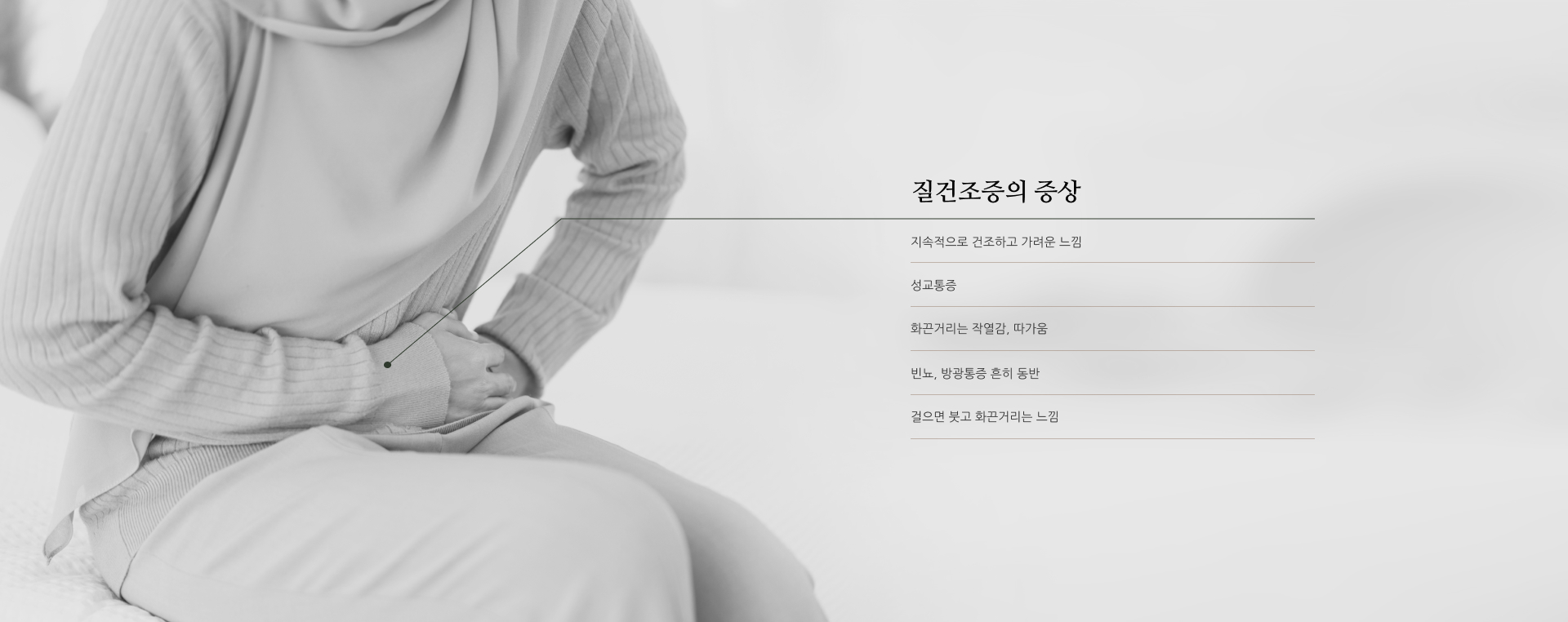 질 건조증 증상